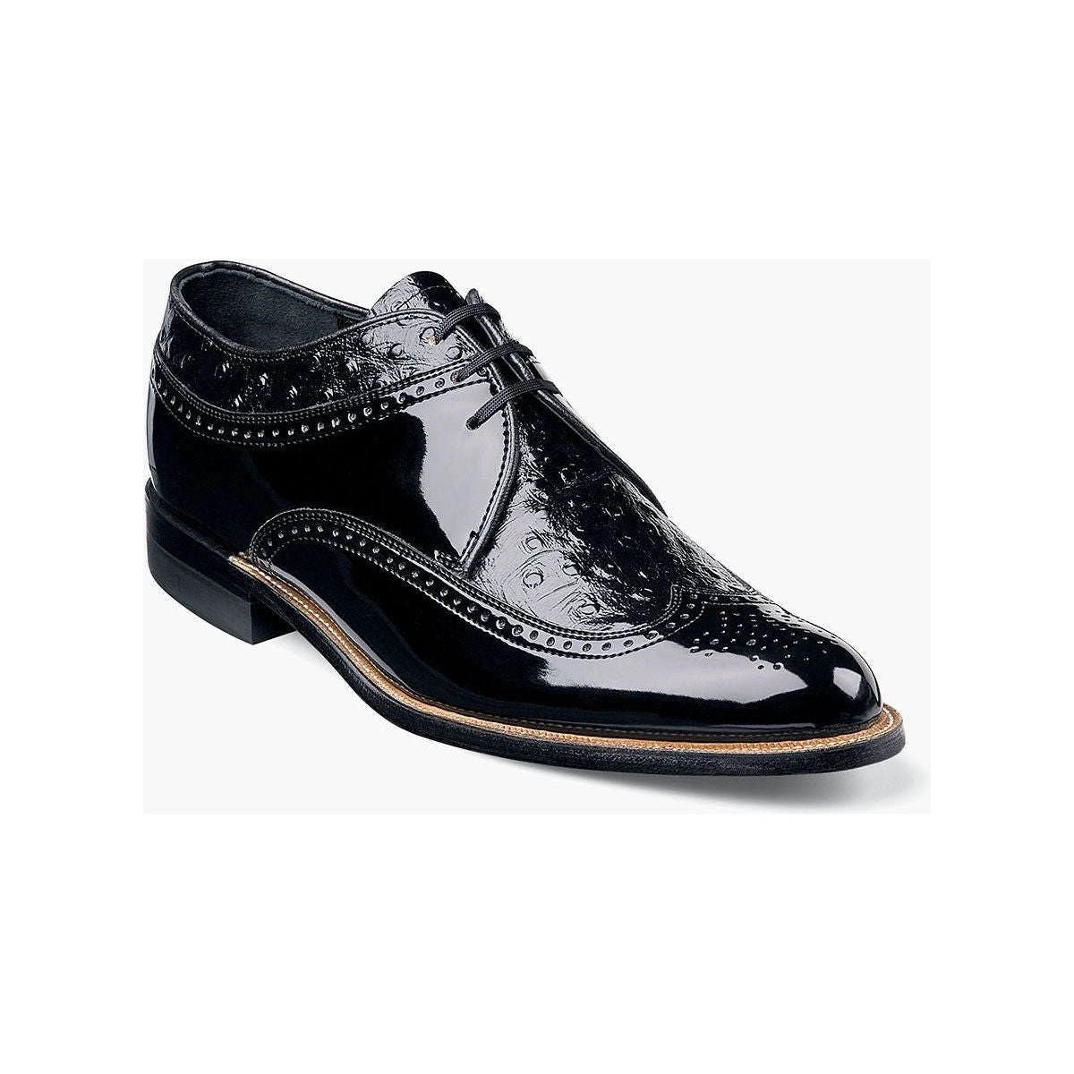 Stacy Adams Dayton: Eleganza senza tempo, Oxford in pelle d'oca, nero e bordeaux, un classico intramontabile.